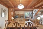 Mammoth Lakes Vacation Rental Snowflower 11 - Dining Room Seats 6, Additional Seating at Kitchen Bar